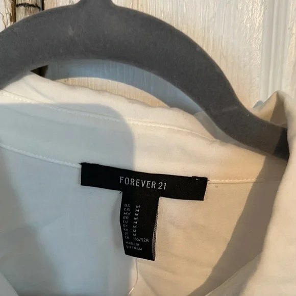 Forever 21 Ivory Collared Shirt - Picture 2 of 4
